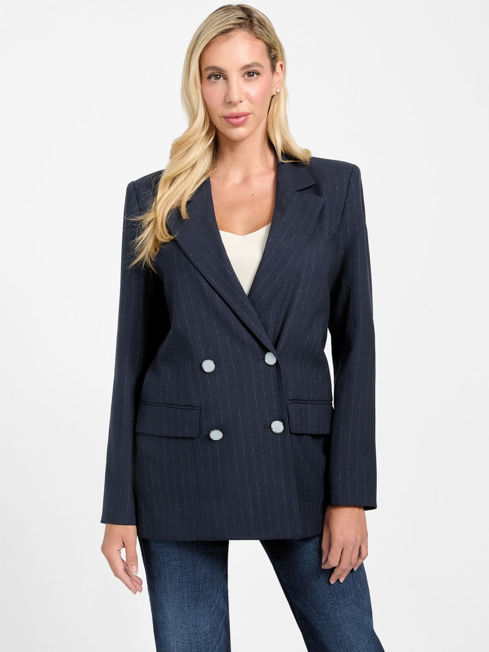 Eco Zanita Double-Breasted Blazer - Guess