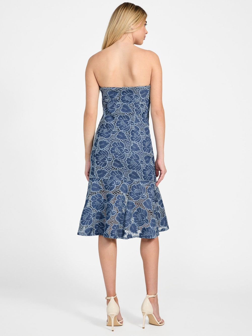 Maisy Lace Indigo Dress - Guess