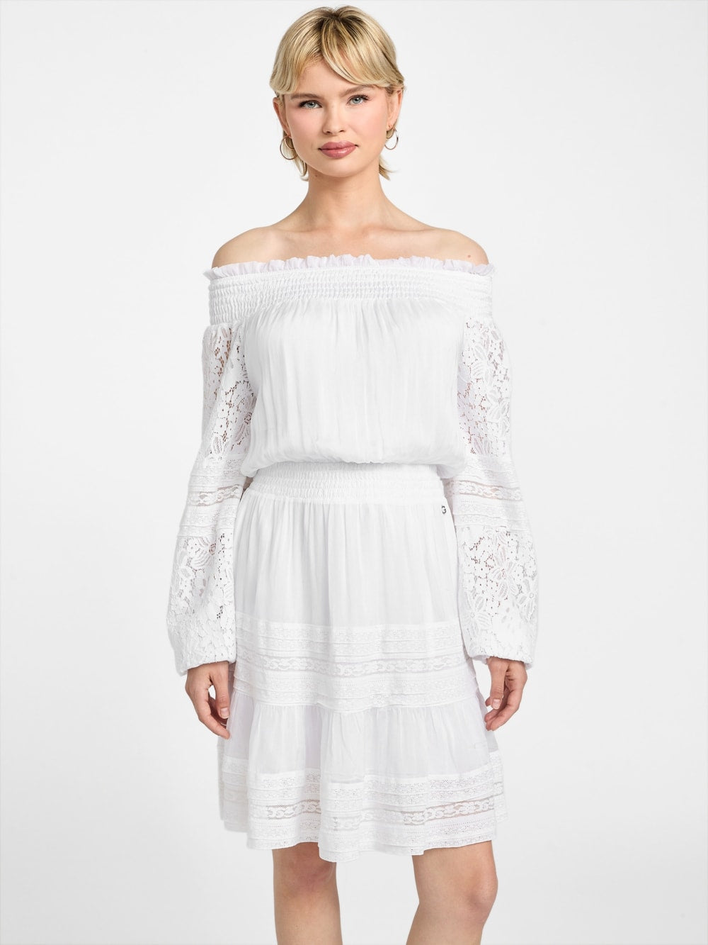 Audrey Off-the-Shoulder Mini Dress - Guess