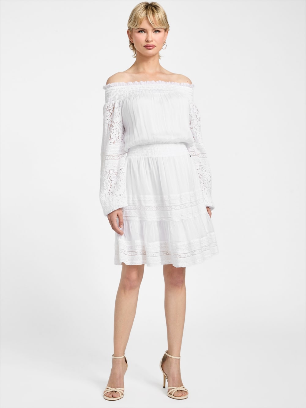 Audrey Off-the-Shoulder Mini Dress - Guess