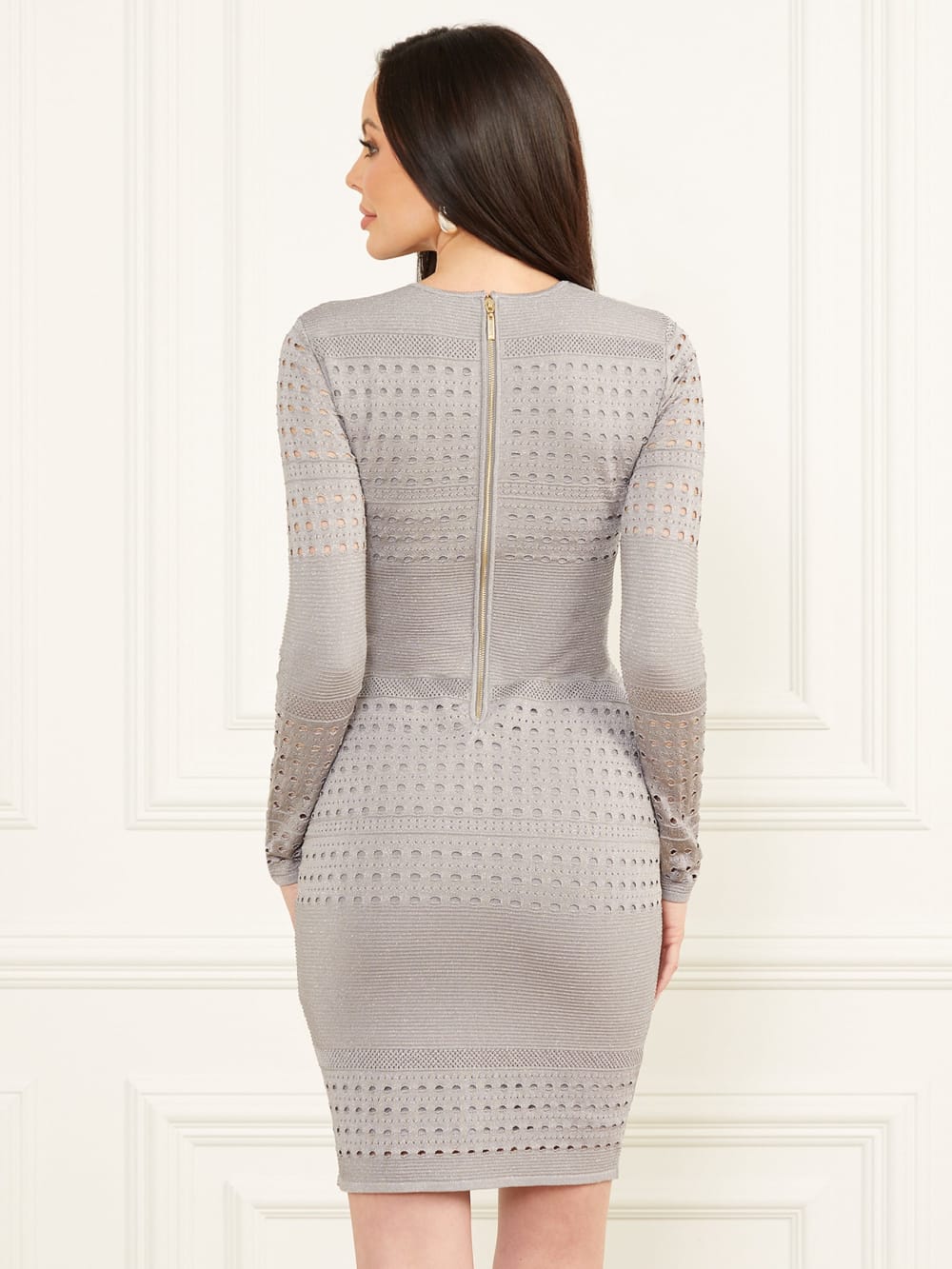 Henley Long-Sleeve Sweater Dress - Guess
