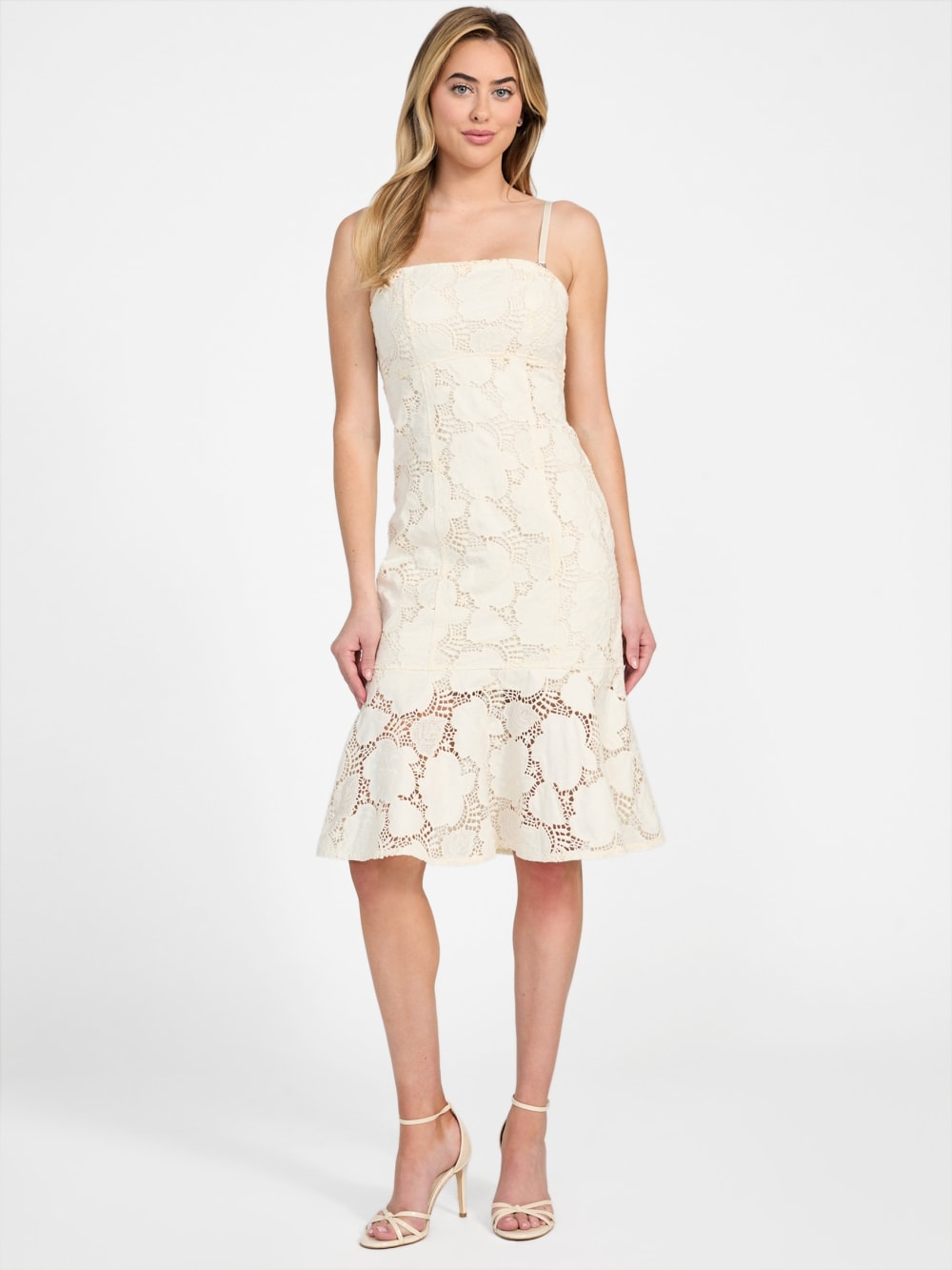 Maisy Strapless Lace Dress - Guess