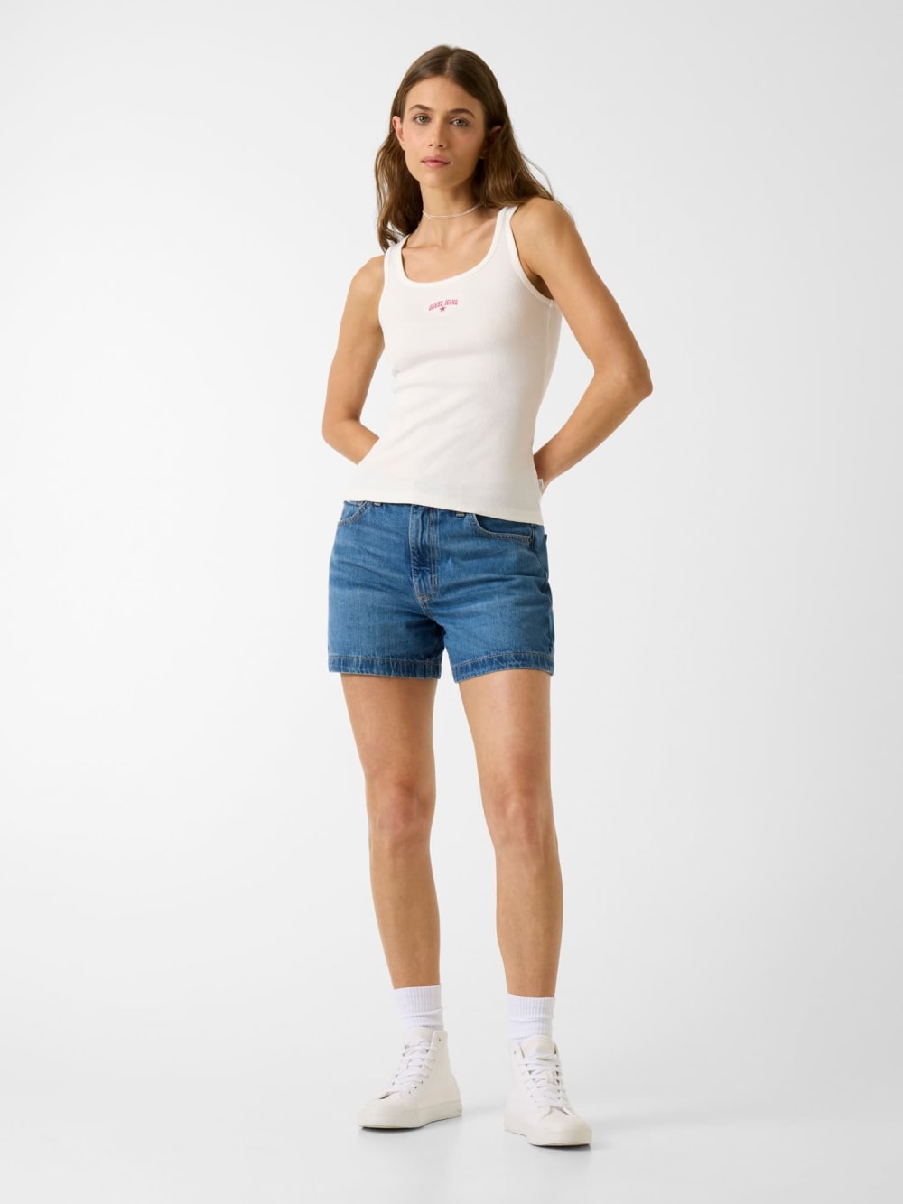 Embroidered star tank top - Guess