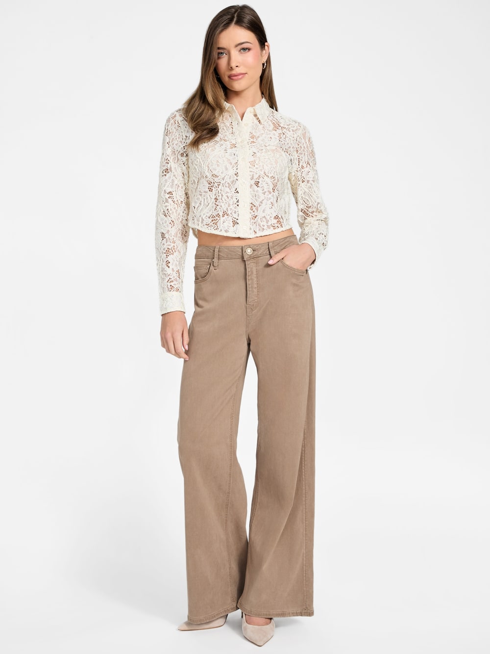 Eco Imani Lace Top - Guess