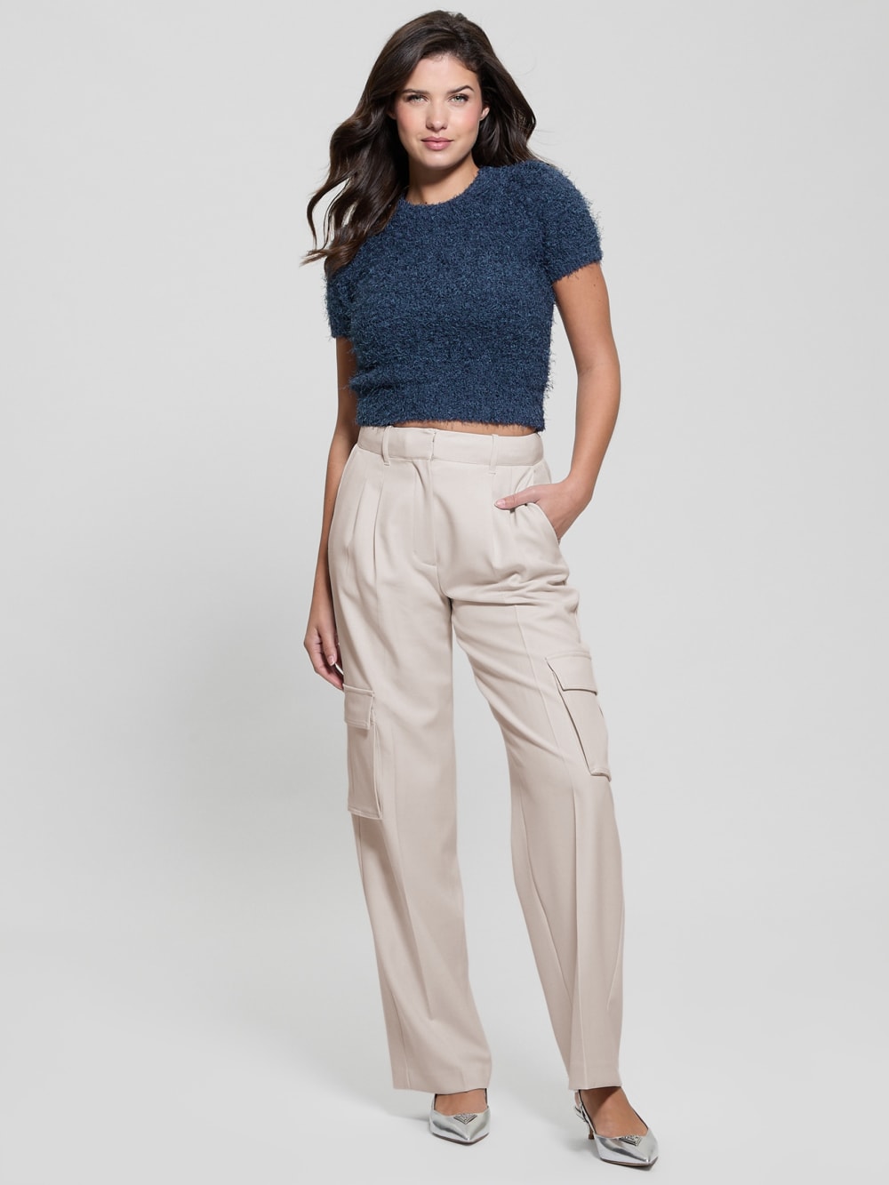 Usami Fuzzy Sweater Top - Guess