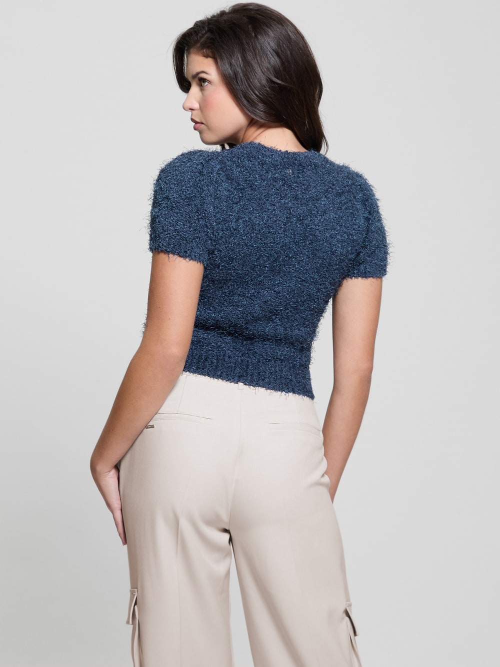 Usami Fuzzy Sweater Top - Guess