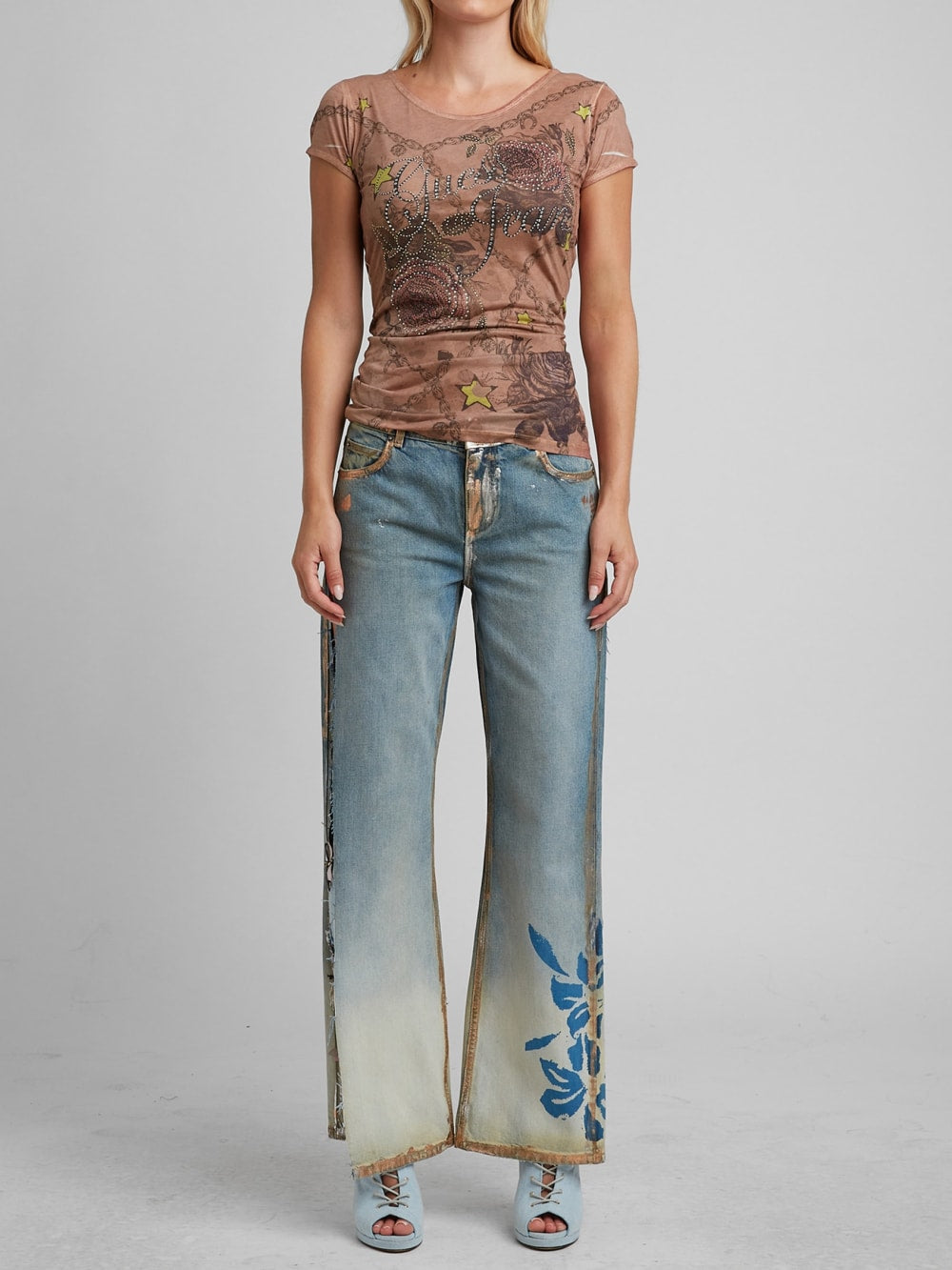 Graphic Star Wing Tee - Guess
