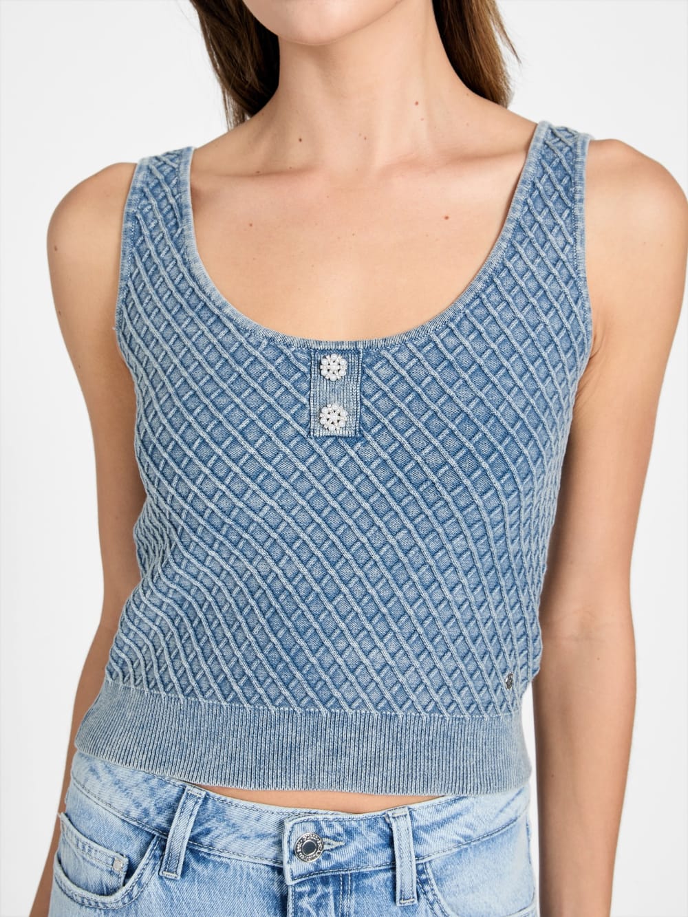 Textured sweater top - Guess