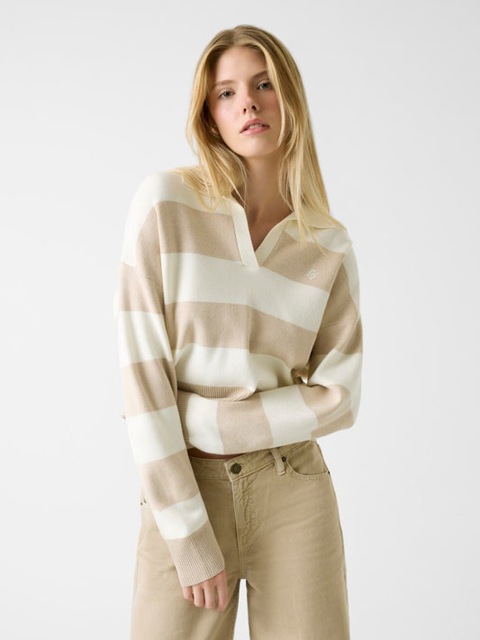 Striped polo sweater - Guess