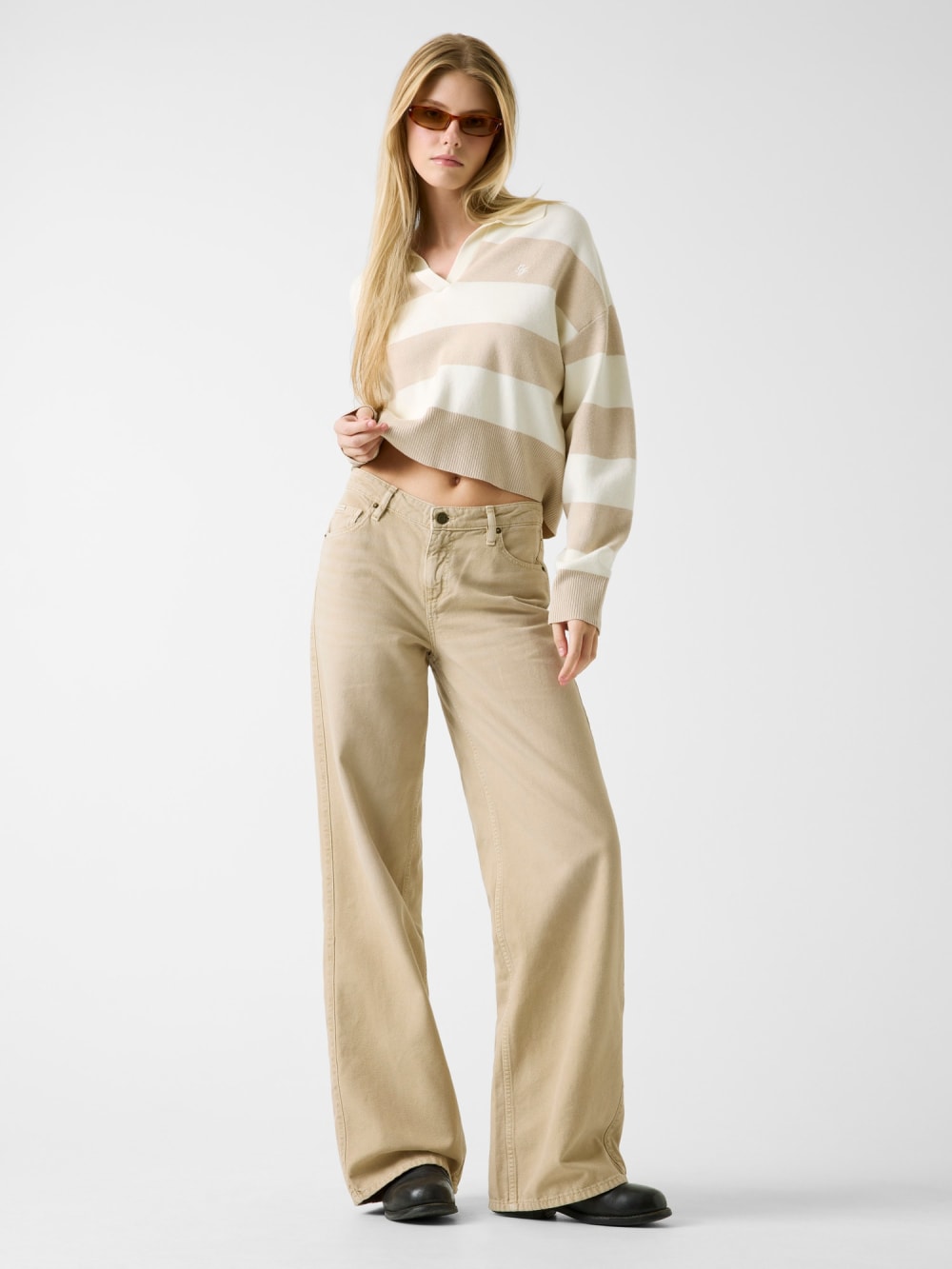Striped polo sweater - Guess