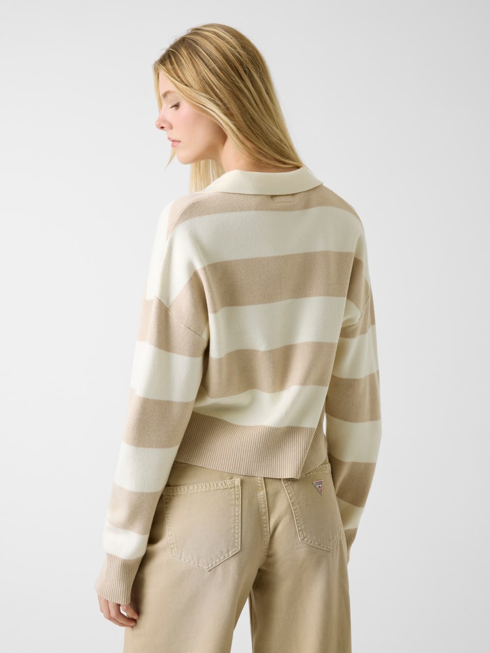 Striped polo sweater - Guess