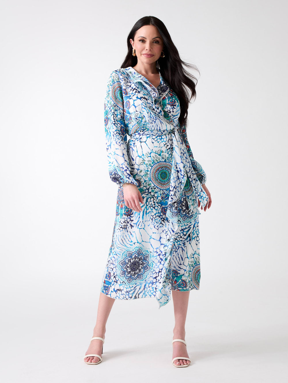 Mina Printed Wrap Dress - Guess