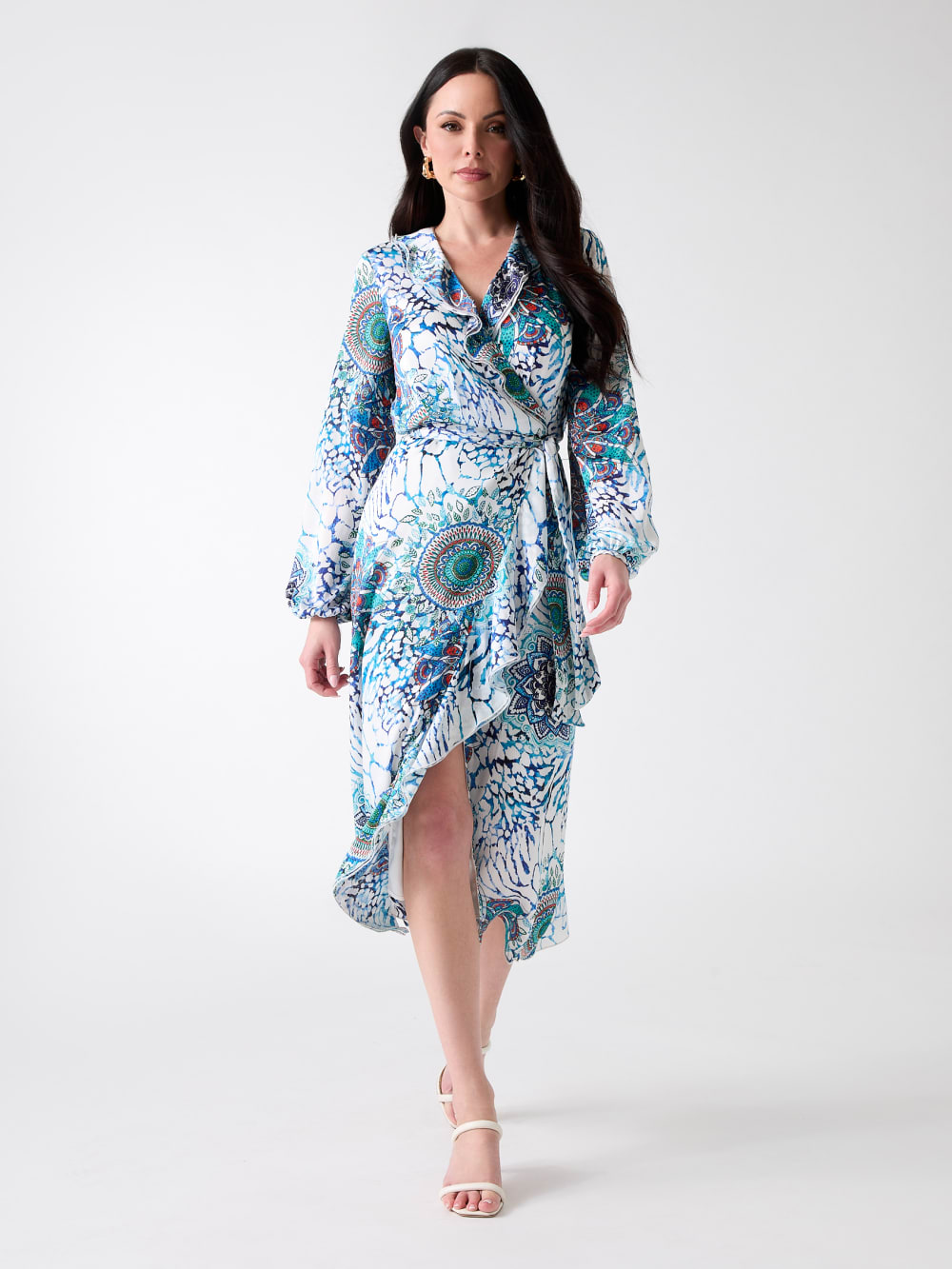 Mina Printed Wrap Dress - Guess
