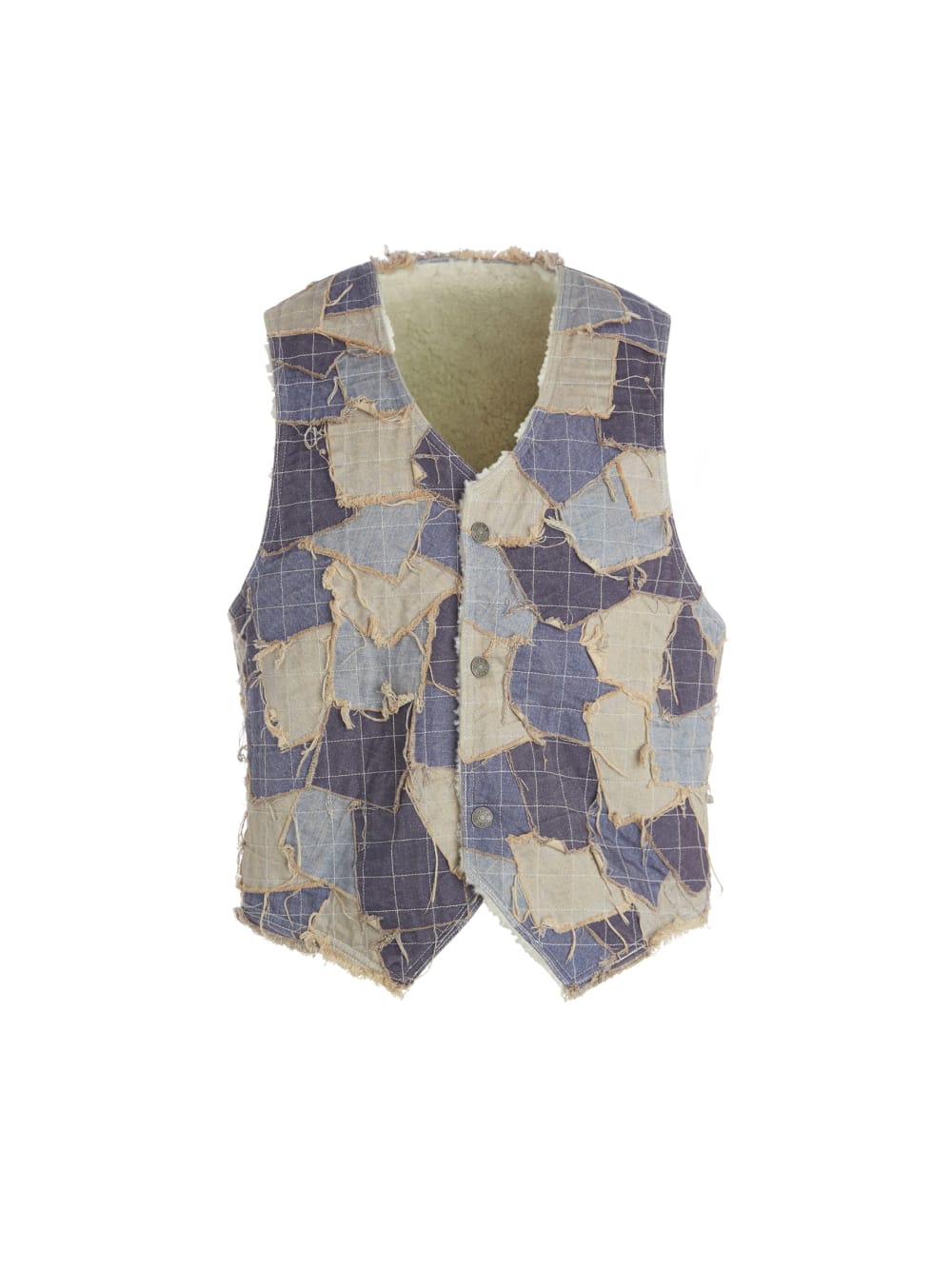 reversible denim vest - Guess