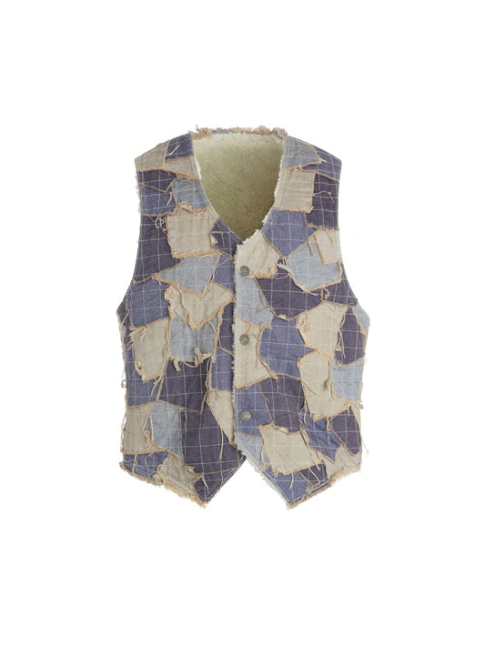 reversible denim vest - Guess