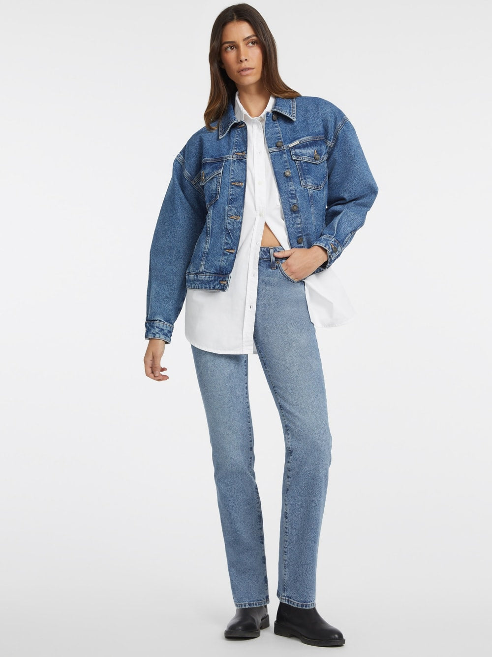 Oversized Long-Sleeve Pocket Shirt - Guess