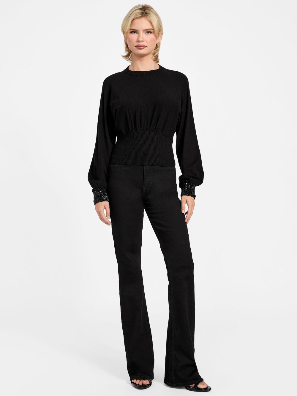 Eco Posa Bling Cuff Sweater - Guess