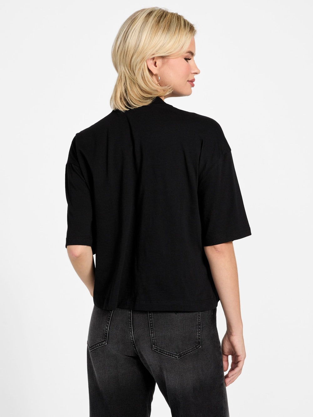Eco Rhinestone 81 Oversized Tee - Guess