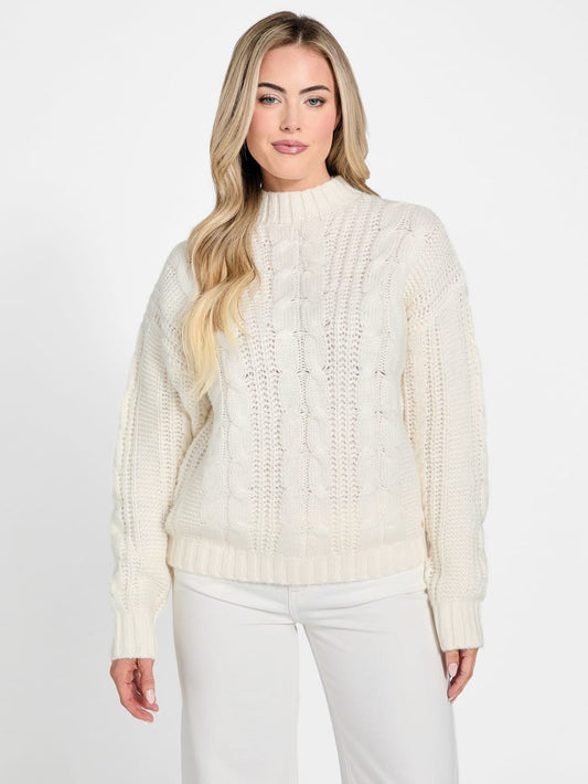 Eco Nathalie Cable-Knit Sweater - Guess