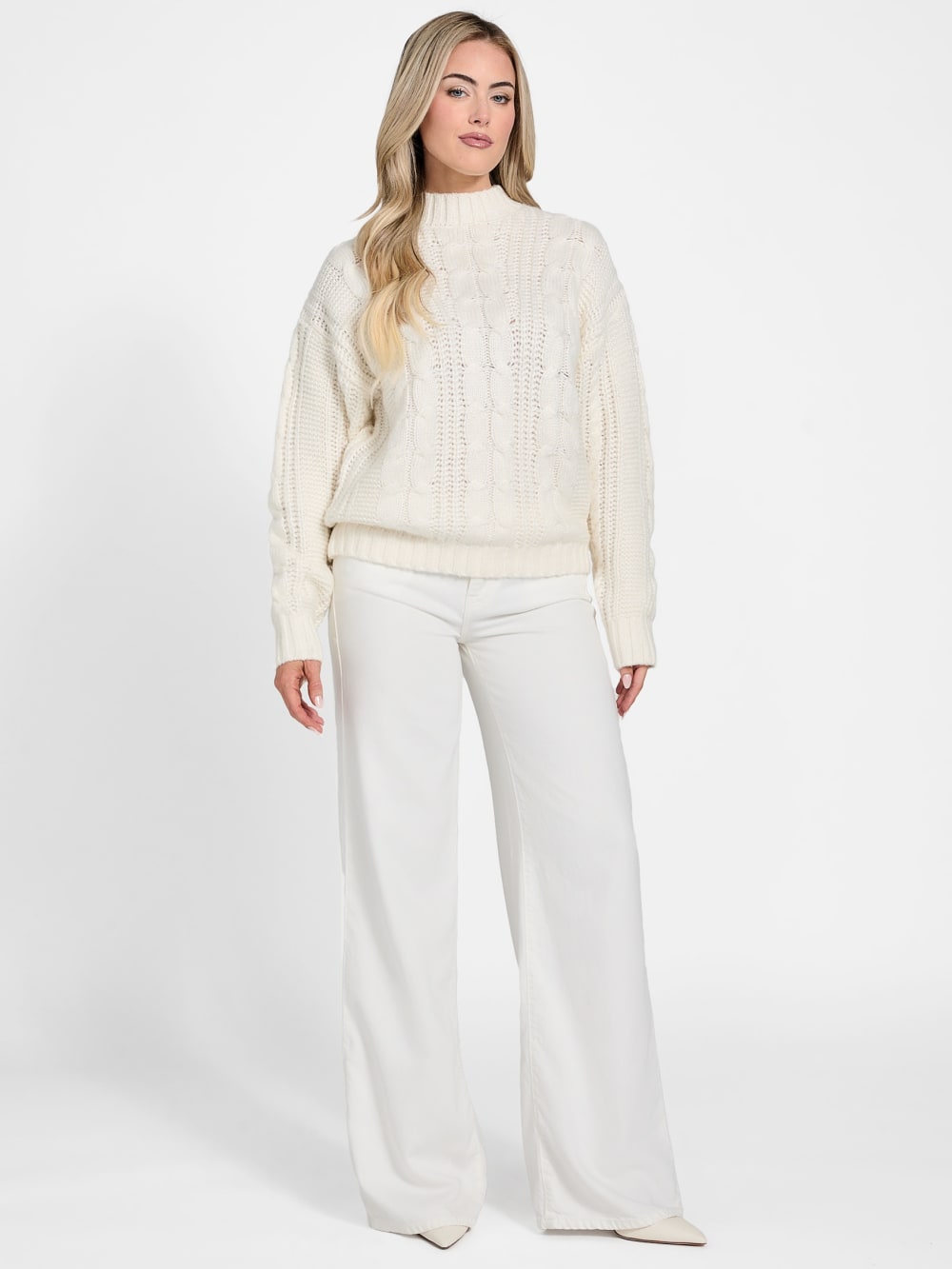 Eco Nathalie Cable-Knit Sweater - Guess