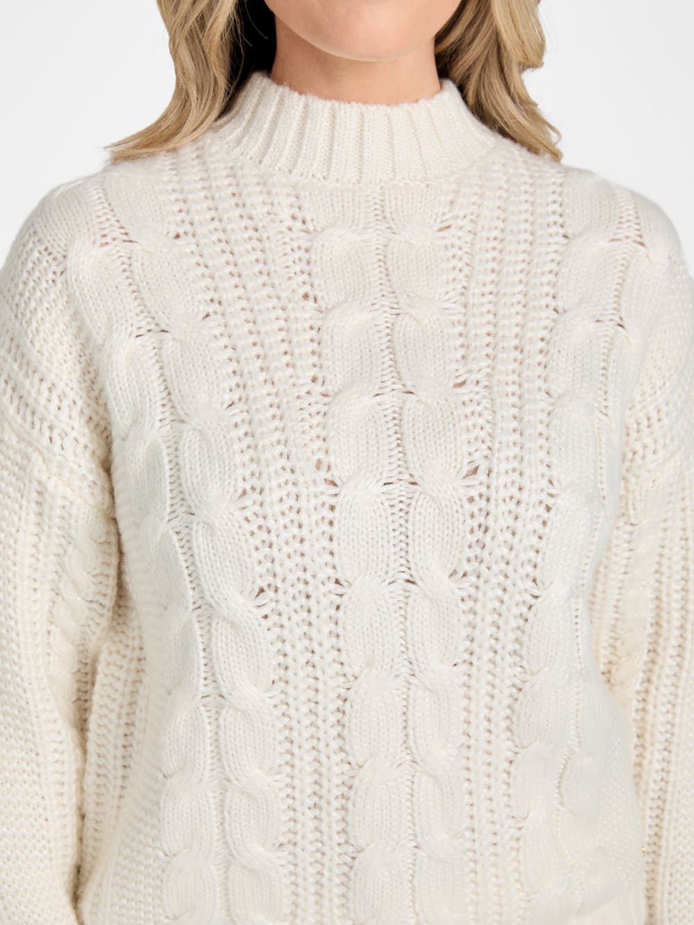 Eco Nathalie Cable-Knit Sweater - Guess