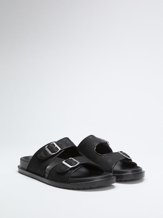Verone Jacquard Quattro G Dual Stap Slides - Guess