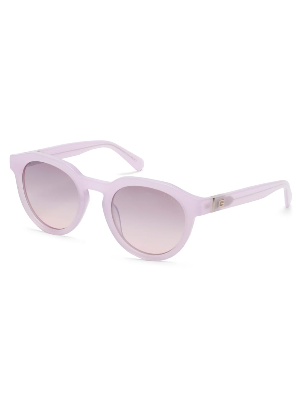 Oversized Round Plastic Sunglasses - Guess