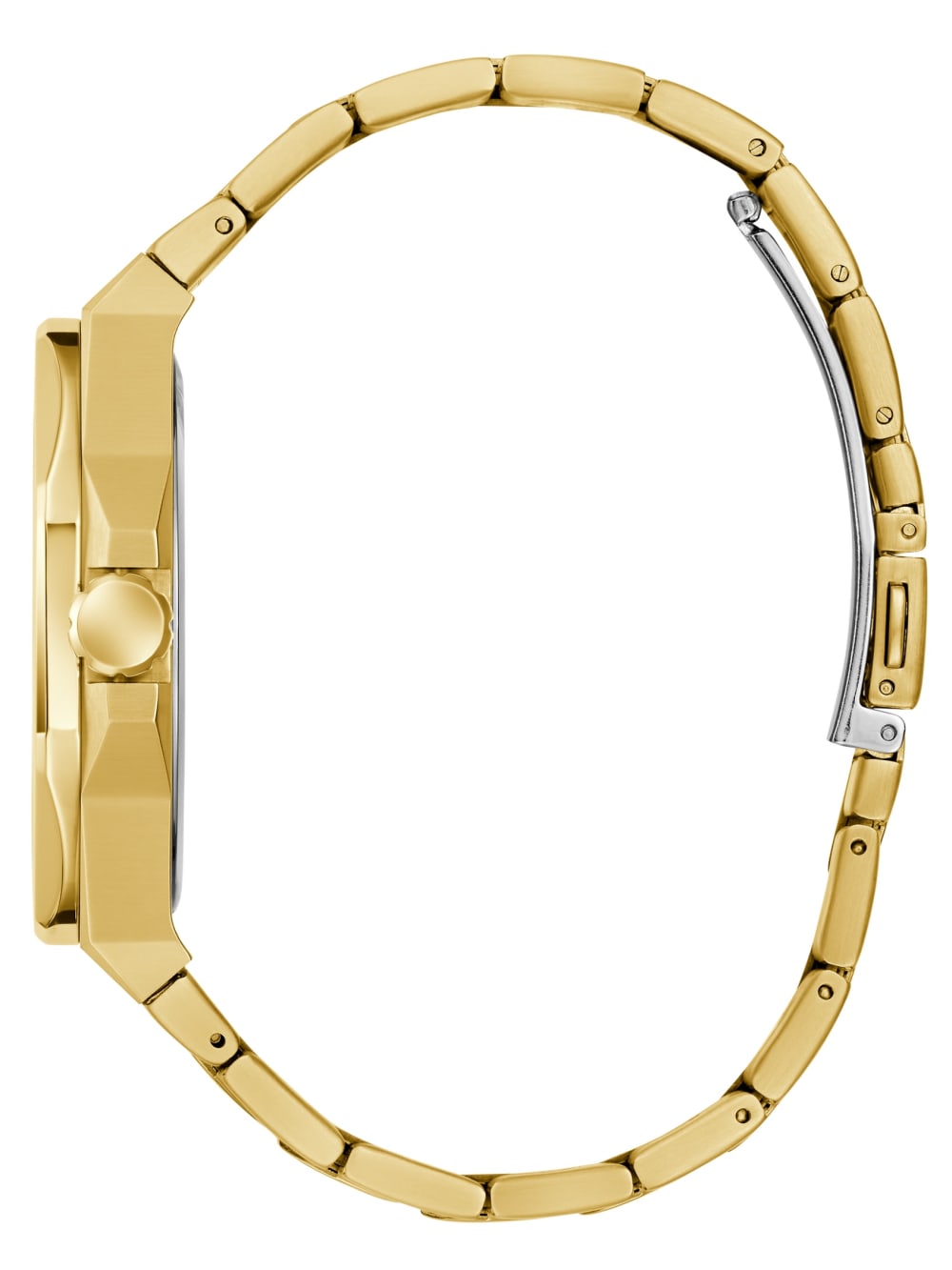Gold-Tone and Green Analog Watch - Guess