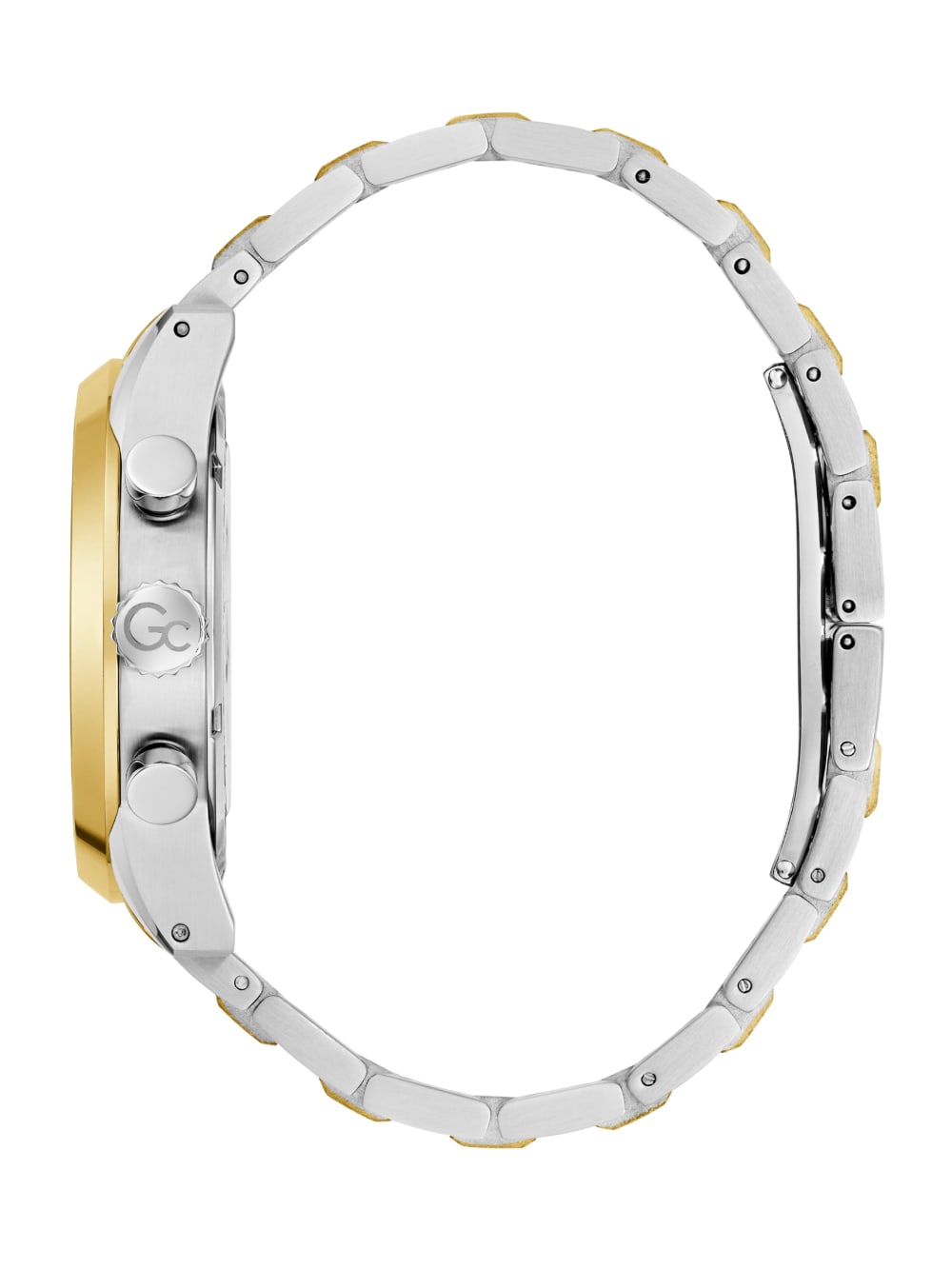 Gc Two-Tone and Green Multifunction Watch - Guess