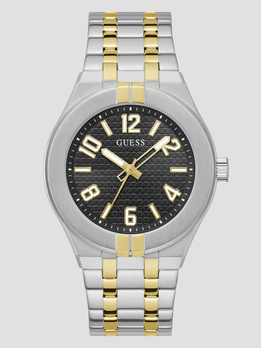 Gold and Silver-Tone Analog Watch - Guess