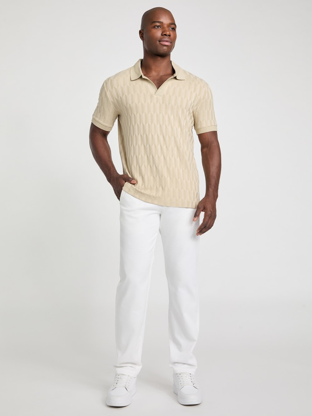 Jacquard Knit Polo - Guess