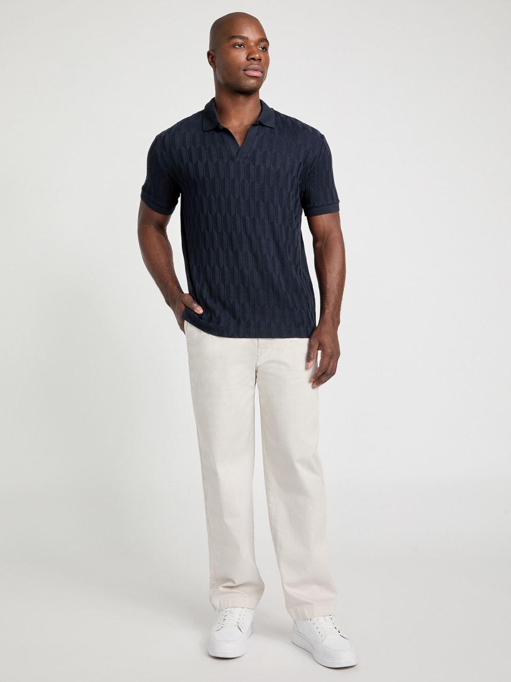 Jacquard Knit Polo - Guess