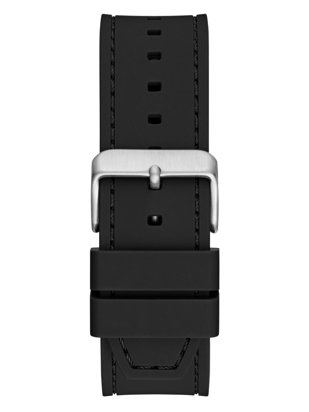 Silver-Tone and Black Analog Watch - Guess