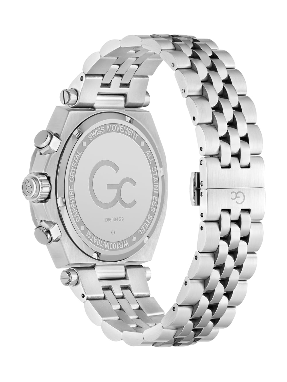 Gc Silver-Tone Multifunction Watch - Guess