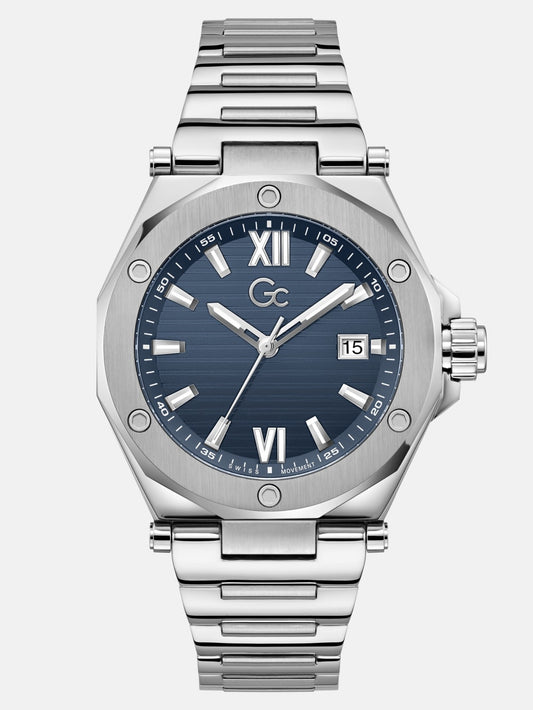 Gc Silver-Tone Multifunctional Watch - Guess