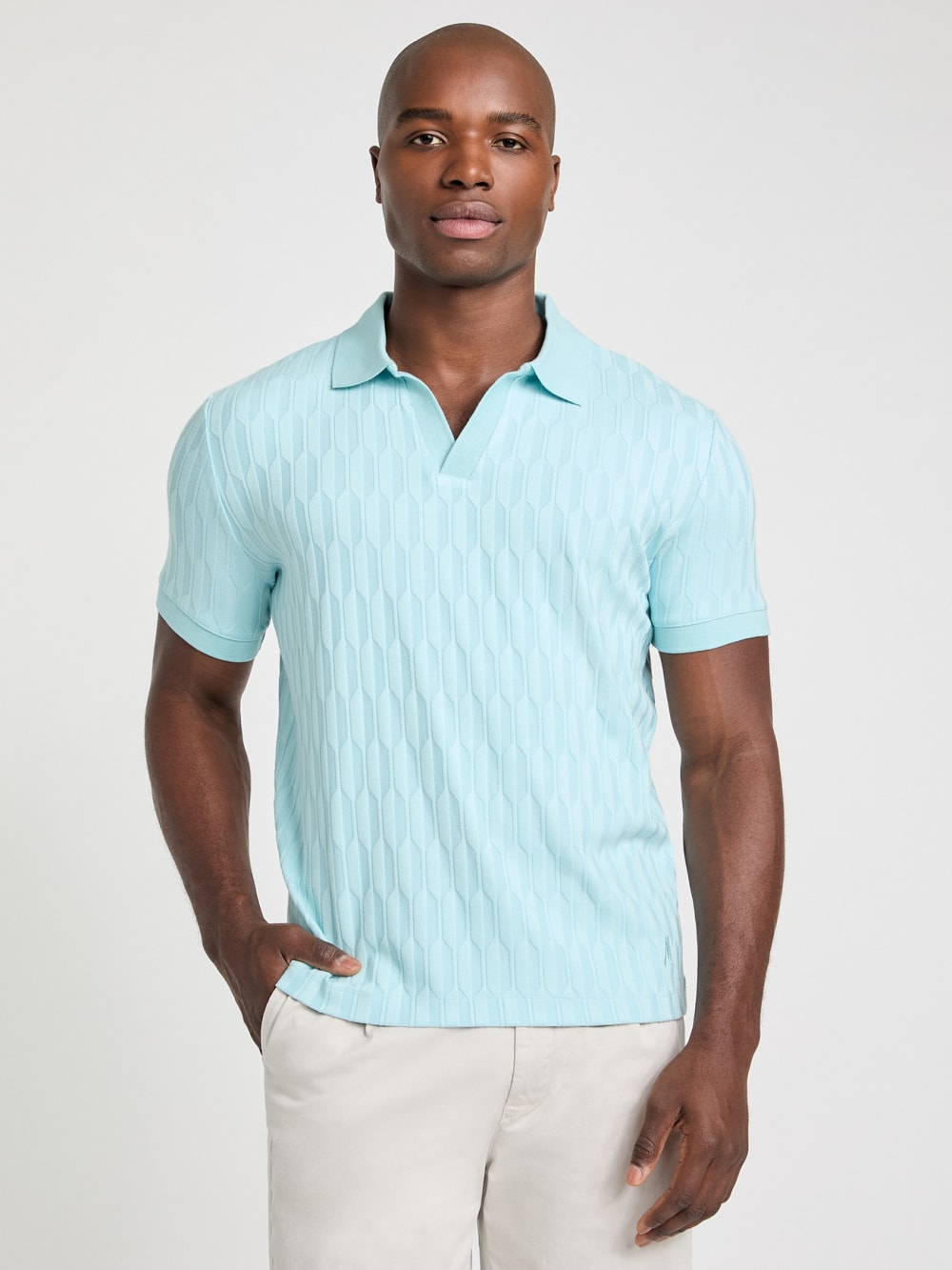 Jacquard Knit Polo - Guess
