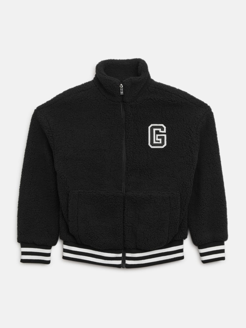 Faux-Fur Varsity Jacket (7-16) - Guess
