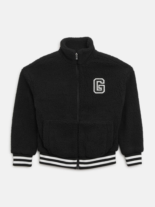 Faux-Fur Varsity Jacket (7-16) - Guess