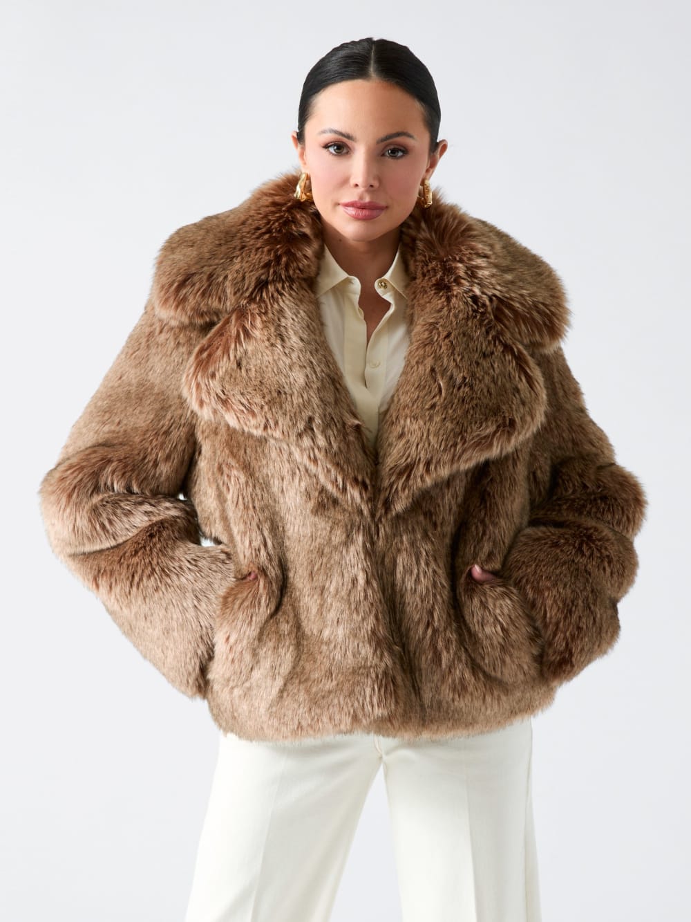 Duchesse Faux-Fur Jacket - Guess
