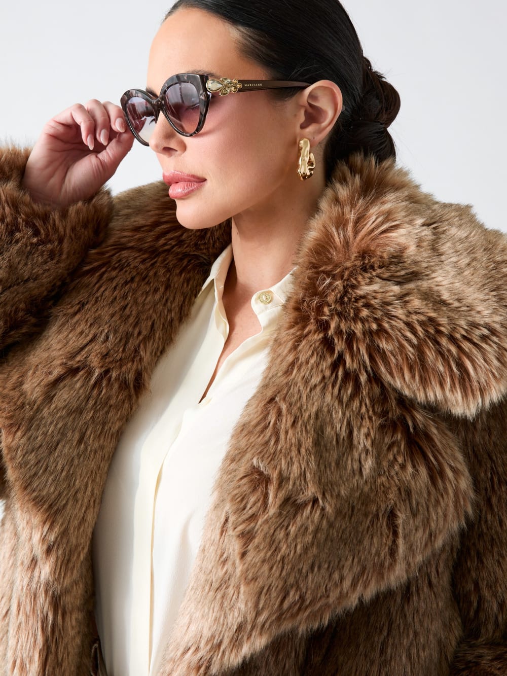 Duchesse Faux-Fur Jacket - Guess