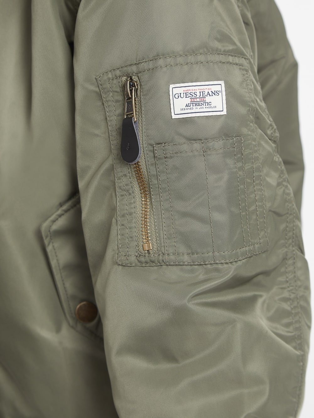 Nylon Bomber Jacket - Guess