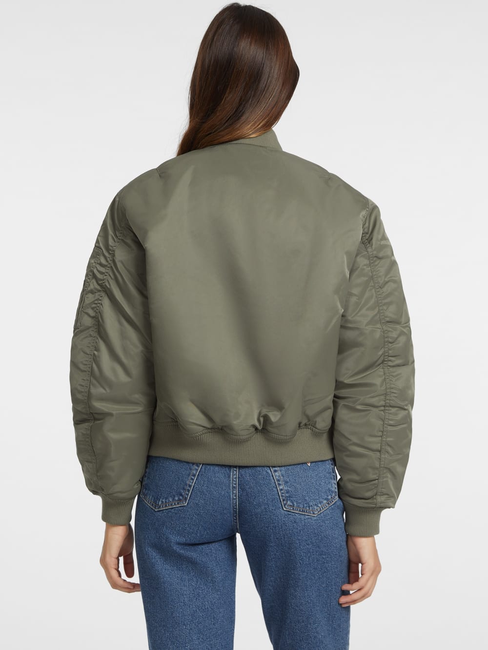 Nylon Bomber Jacket - Guess