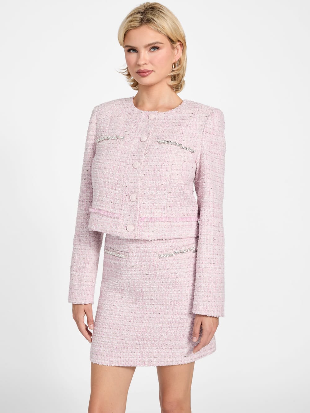 Eco Clotilde Tweed Jacket - Guess