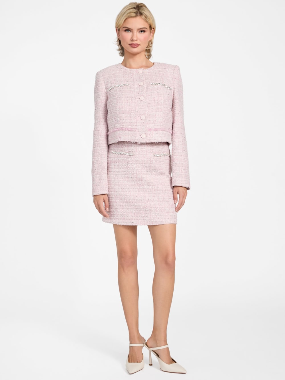 Eco Clotilde Tweed Jacket - Guess