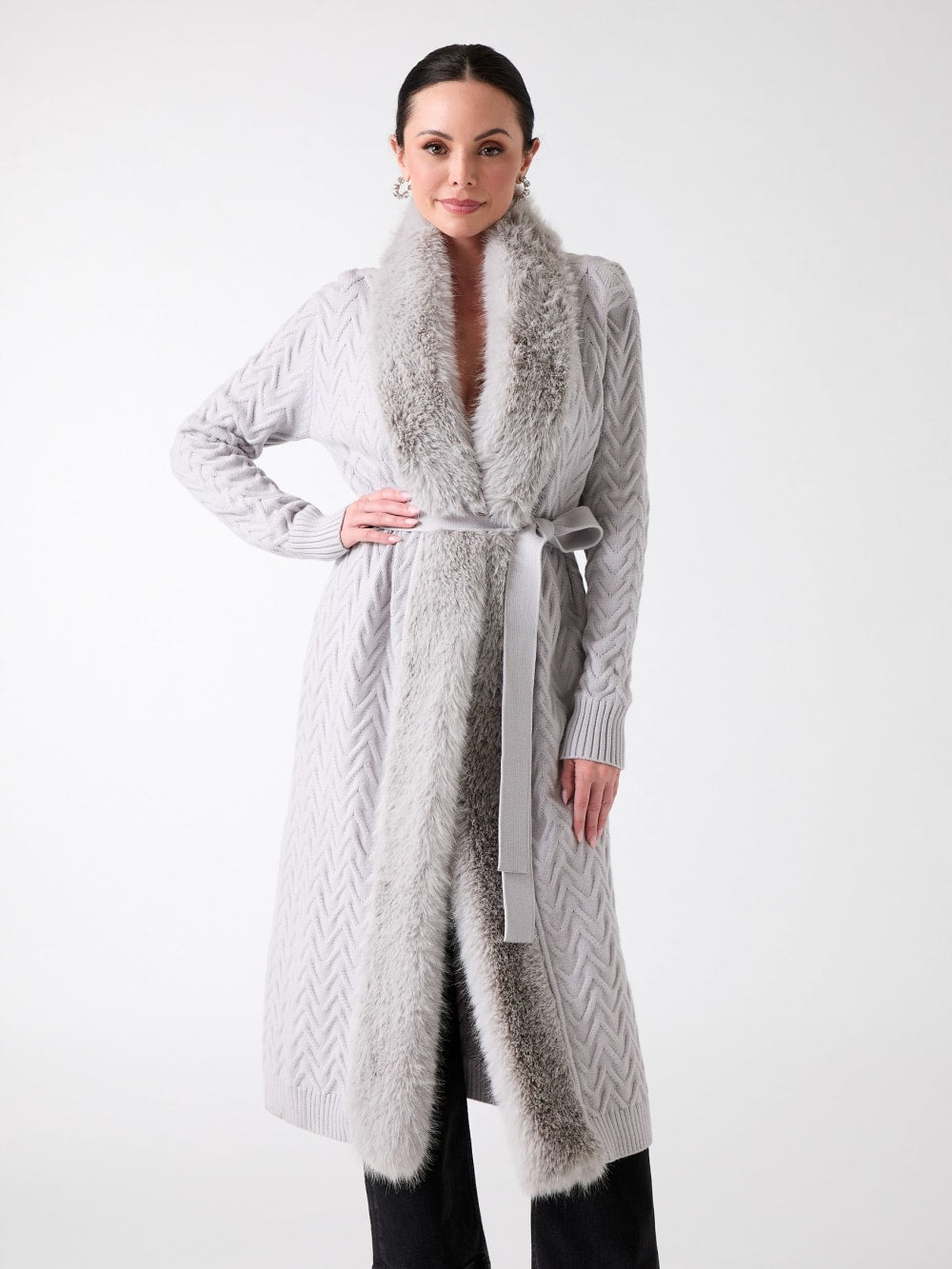Paula Wrap Cardigan Coat - Guess