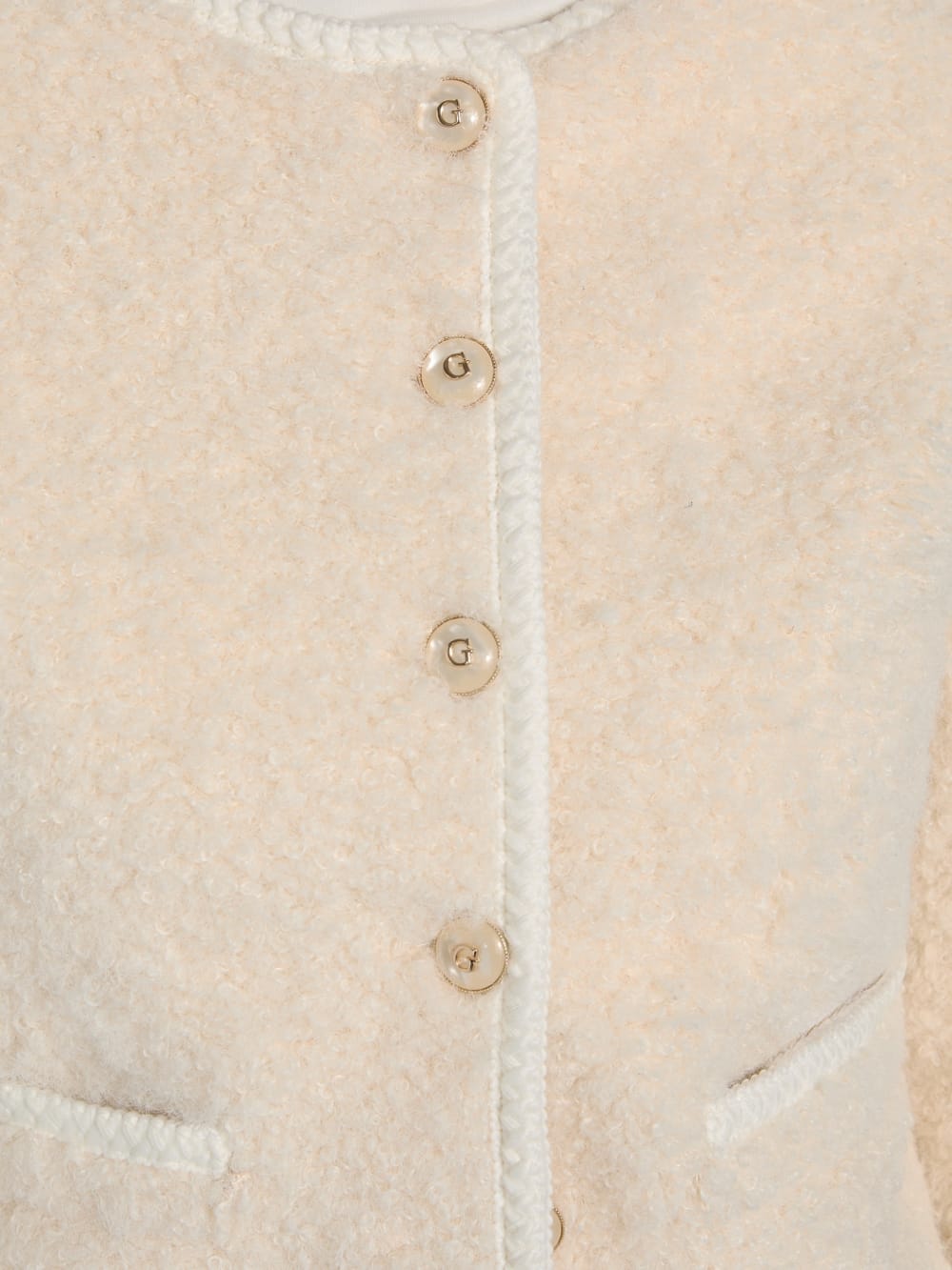 Ivana Faux-Fur Buttoned Jacket - Guess
