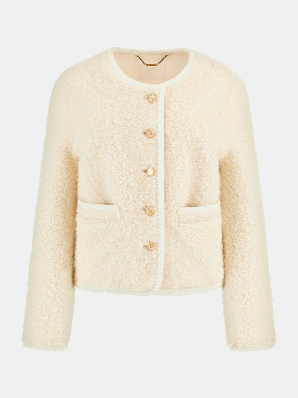 Ivana Faux-Fur Buttoned Jacket - Guess