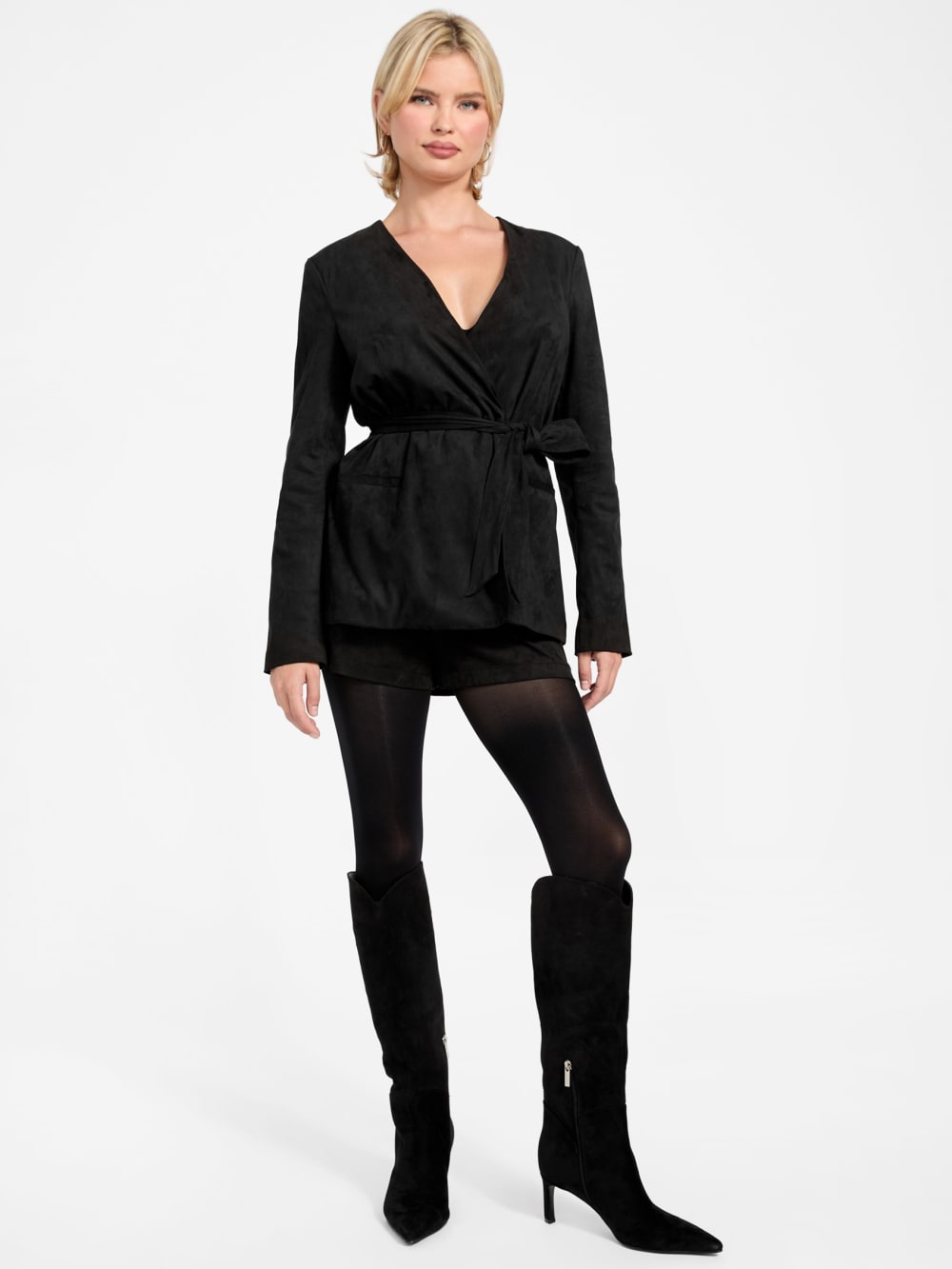 Mila Belted Blazer - Guess