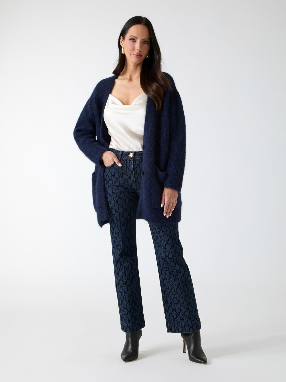 Michaela Alpaca-Blend Cardigan - Guess