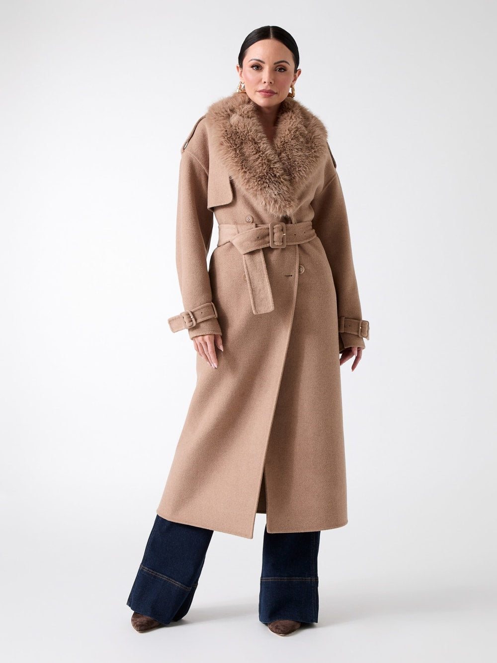 Ella Double-Breasted Coat - Guess